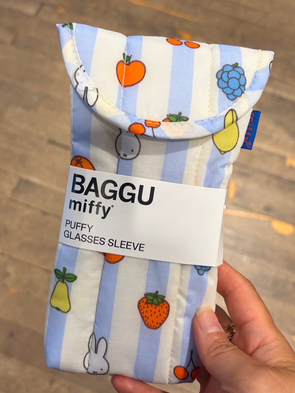 Baggu MIFFY PUFFY Glasses Case Picnic Stripes
